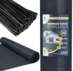JohnGreen John Green Мрежа за Засенчване 120 g/m2, 90%, 1, 5x25м + 200 бр. Кабелни Връзки - Антрацит (SDH332-ANTHRACITE)