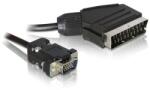 Delock Scart male output to VGA male inpu videó-kábel, 2m (65028)