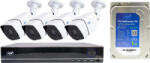 PNI Kit supraveghere video AHD PNI House PTZ1300 Full HD cu 4 camere exterior 2MP, 1080P si PNI SafeHouse 1TB inclus (pni-pt1300-1tb) - cel