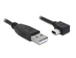 Delock kábel USB 2.0-A to USB mini-B 5pin 90 fokos, 3m (DL82683)