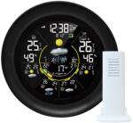 Xmart Електронна метеостанция Xmart IW99-WF, с часовник, термометър, будилник, календар, точност до 1°C, Wi-Fi, черна (IW99-WF)