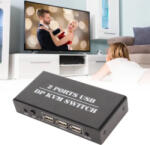  Switch KVM 2 Port DisplayPort 4K, control dual, aluminiu, 120x58x22mm (cs1942dp)