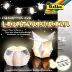FOLIA Hârtie origami pentru lanternă, 30x30 cm, 80 g, 12 foi, FOLIA, alb (42300)