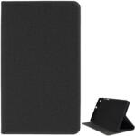 Gigapack Bőr hatású tok, Samsung Galaxy Tab A 8.0 WIFI (2019) SM-T290, álló, FLIP, oldalra nyíló, asztali tartó funkció, textil hatás, Fekete (GP-90751)