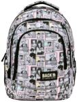 BackUp BackUp, rucsac pentru scoala, cu 3 compartimente, Manga Pastel