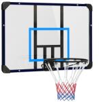 SPORTNOW Falra szerelhető kosárlabda palánk beltéri és kültéri használatra, mini kosárlabda palánk elpusztíthatatlan hátlappal és acél peremmel, 113x61x73 cm (A61-039V00BU)