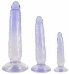 Boss of Toys Crystal Clear Set of 3 Transparent Intimate Models with Suction Base PVC