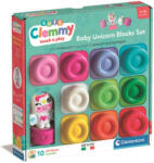Clementoni Clemmy: Színes puha építőkocka unikornis figurával 10db-os szett - Clementoni (17630) - jatekshop