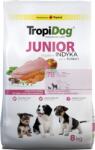TropiDog Premium Junior за малки и средни породи, богат на пуйка и ориз, 8 кг