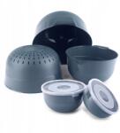 Kadax Konyhai Tálak Tál Szett Fedővel Műanyag Tálak 7db-os (K9536)