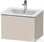 Duravit D-NEO 61x46, 2 cm-es, 1 fiókos függesztett szekrény króm fogantyúval, 233663XXX mosdóhoz, matt taupe DE4261010910000 (DE4261010910000)