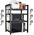  Polc Mikrohullámú Sütő Állvány Konyhai Polc Háromrétegű Állítható (SpectralSorce)