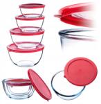 Kadax Tál Szett Üveg Tálak Fedővel Hőálló Edény Sütő (K10088_1)