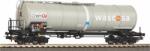 Piko 24613 Hajlított tartályos kocsi fékhíddal, Zans, ChemOil, Wascosa, SBB VI (4015615246138)