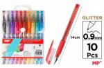 MP Csillámos golyóstoll 0.9mm 10 szín (PE105O)