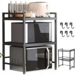  Polc Mikrohullámú Sütő Állvány Konyhai Fűszertartó Polc Háromszintes Polc (250109XF18Q)