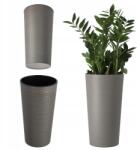 Kadax Virágtartó 47 cm Magas, Nappali Betéttel, Szürke (K3104)