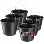 Kadax Építőipari Vödör 20L Gazdasági Műanyag Kerti Erős Vödör 6 db (K460)