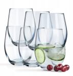 Kadax Poharak 6db-OS Italos Pohár Szett Gyümölcslé 580ml Pohár Szett (K6593)