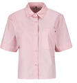Tommy Hilfiger Ingek / Blúzok ESS POPLIN SS SHIRTS Rózsaszín EU L