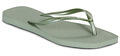 Havaianas Lábujjközös papucsok SLIM SQUARE Zöld 39 / 40