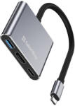 ColorWay USB hub (dokkolóállomás) ColorWay USB-C 3 az 1-ben Type C PD 100W/USB3.0/HDMI 4K (CW-HUB08) (CW-HUB08) - wpower