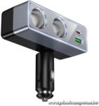 hoco. Z65B - 3 az 1-ben autós töltő és szivargyújtó elosztó, 30W PD + 18W QC (6942007673181)