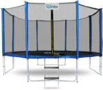 INLEA PREMIUM Jump Trambulin külső védőhálóval 366 cm - kék (IN02-0018) - kertaktiv