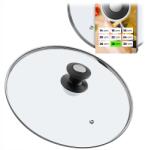 Kadax Fedő 28cm Üveg Fedő Serpenyő Edény (K7881)