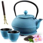 Kadax Öntöttvas Vízforraló Zománcozott Teafőző 850 ml 2 Csészével Kék (K7827)