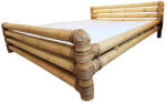  Bambusz ágy Dambulla 200 x 200 cm Lamellás ágyrács: Lamellás ágyrács nélkül