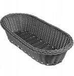 Kadax Asztali Kosár Kenyér Evőeszköz Sütemény Hosszúkás Szürke (K2481)