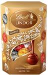 Lindt Lindor Tej-, Fehér- és Étcsokoládé Praliné Válogatás lágyan olvadó töltelékkel 200g