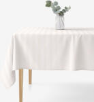 Goldea față de masă din damasc - dungi crem cu luciu satinat 140 x 220 cm Fata de masa