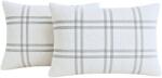 Somnart Set 2 perne 50x70 Somnart Belina Grid, microfibra lavabila, joase (10100703)