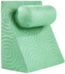 Somnart Perna ortopedica antireflux pentru citit si TV, cu husa detasabila, Vernil, 60x68x30 cm (5254)