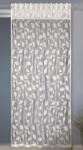  Perdea pentru living Freddy alba, model frunze, 140x245 cm (5909)