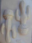  Gipszkiöntő forma, normál - 3D Nagy kaktuszok (24683)