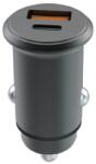 Lemontti Incarcator auto Lemontti Super Fast Charge 65W 2 porturi PD Type-C 65W + USB-A QC 3.0, Negru (LEMIAPFCTCN) - azetshop