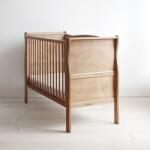Woodies Safe Dreams Patut din lemn pentru bebe, inaltime saltea reglabila, noble vintage 120x60 cm
