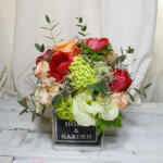 ImodFlowers Aranjament floral cu trandafiri portocalii