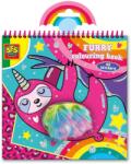 Ses Creative Carte de colorat cu blanita si stickere (00112)