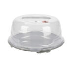 Excellent Houseware Tava servire si transport prajituri Excellent Houseware, polipropilena, 33x16 cm, gri (KO-024001540G) Tava