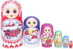 TifanTEX Set Matrioșka 6 bucăți 16 cm Iarna rusească (Decorațiuni din) (5533H5)