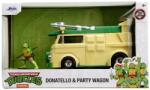 Simba Toys Jada Testoasele Ninja Set Metalic Figurina Donatello si Vagonul de Petrecere Scara 1 la 24 (9334529314R00) Figurina