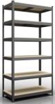Apolcod Fekete fém polcrendszer ECONOMY 220x90x50 (6 polcos)