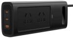 Baseus Invertor auto Baseus Power Inverter Pro (CGNB020101) USB, 2x Type C, 220V CN/US/EU Plug, 150W, Negru (CGNB020101)