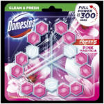 Domestos WC fertőtlenítő, 3 db-os, DOMESTOS "Power 5", pink magnólia (68595771) - tonerpiac