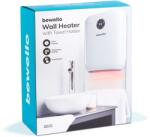 Bewello Fali hősugárzó törölközőtartóval - 800/2000W - 240V - fehér (T3330)