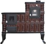 eSemineu Terracotta stove, Brown Boot Type 10kW right